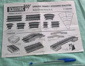 Scalextric: Scalextric..1 edicion..Exin..Catalogo Tramos y Accesorios